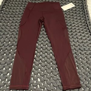 Wunder Under HR Tight 25” Mesh Maroon